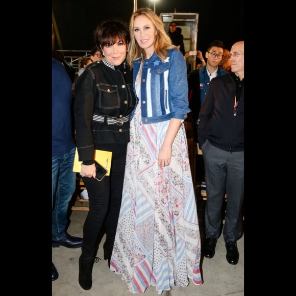 HTF Tommy Hilfiger x Gigi Hadid Pure Silk Printed Maxi Skirt NEW! - Picture 5 of 14